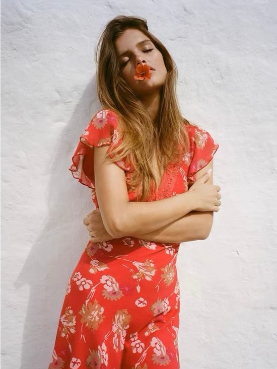 Realisation Par Dresses & Skirts - NWOT Realisation Par The Fleur Dress in Scarlett